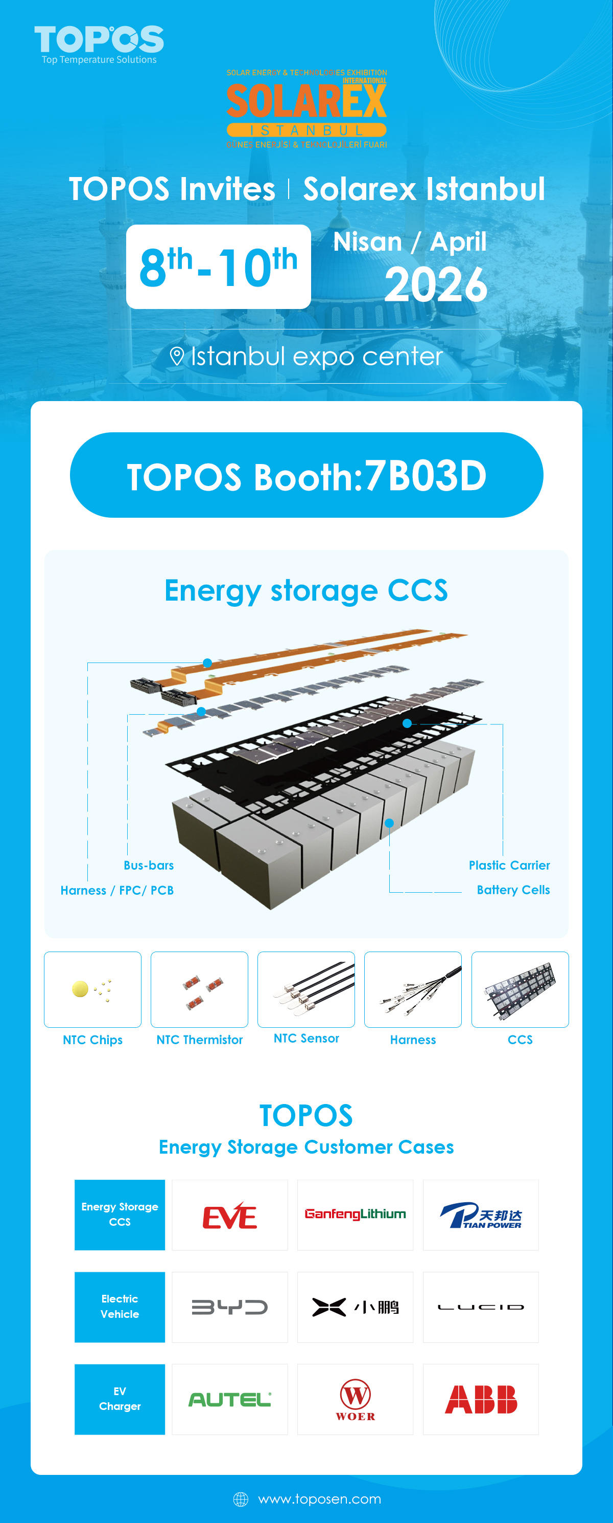 TOPOS sincerely invite you to attend the solarex istanbual 2026